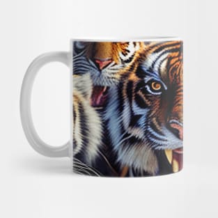 Tiger Cat Wild Nature Funny Happy Humor Photo Selfie Mug